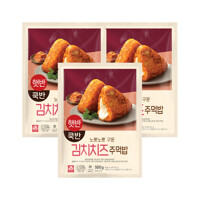 [CJ] 햇반 쿡반 김치 치즈 주먹밥 500g x3개