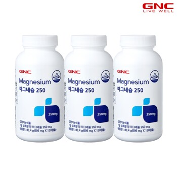 [GNC] 마그네슘 250 (120캡슐) 4개월분 x 3개 / 총 12개월분