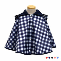유아 아동 어린이 판초우의-체크 / 유아 아동 키즈 비옷 우비 안전 자켓 바람막이 레인코트