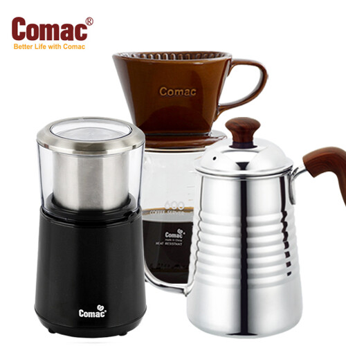 코맥 핸드드립 홈카페 3종세트(DN4ME2KW1) 커피그라인더+드립세트+드립포트[커피용품전동그라인더]