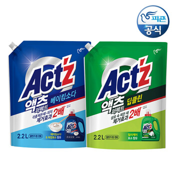 액츠 세탁세제 퍼펙트 2.2L 리필 x 4개