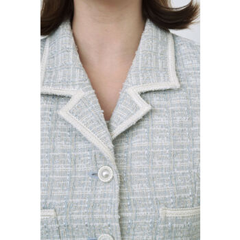 [ame]Monica Tweed Jacket_Sky