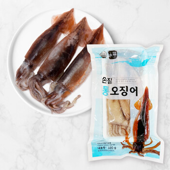 자연산 손질통오징어 특대(320g) x 3팩 6마리