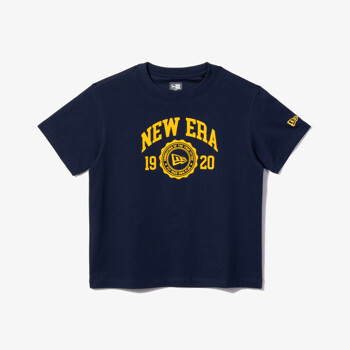 [뉴에라키즈] 시즈널 칼리지 티셔츠 미드나잇 네이비 (13679441)