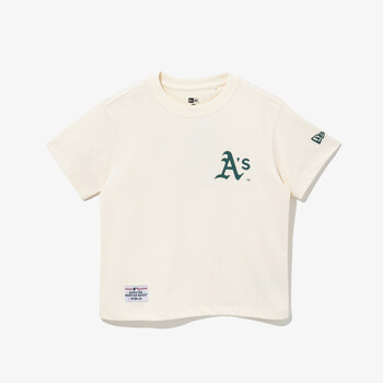 [뉴에라키즈] MLB 빅 페이즐리 오클랜드 애슬레틱스 티셔츠 아이보리 (13679514)