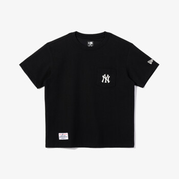 [뉴에라키즈] MLB 홈 치어링 파티 스낵 뉴욕 양키스 팝콘 티셔츠 블랙 (13697581)
