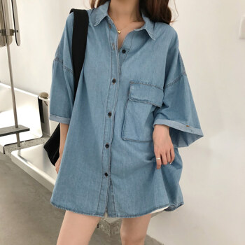 빅 포켓 루즈 데님 BS12382
