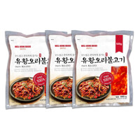 엄마마음 국내산 1등급 무항생제 양념 유황 오리고기 오리불고기 오리주물럭 500g x 3팩