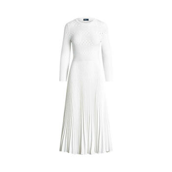 폴로 랄프 로렌 여성 스웨터 플리츠 드레스(WMPODRSNFA20472100)