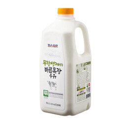[새벽배송] 롯데웰푸드 파스퇴르 바른목장우유 1.8L
