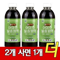 [2+1] 미산약초 어성초 발효원액 1000ml 2병+추가1병/3병 엄지왕 미산약초농장