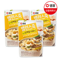 샘표 밸런스죽 능이누룽지닭백숙죽 420g x3팩