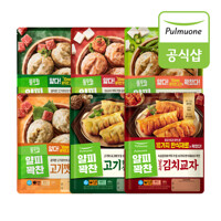풀무원 얇은피 꽉찬속 만두 6종(고기/김치/땡초/깻잎/한식교자) 6봉 골라담기