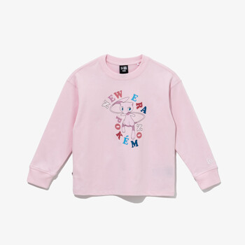 [뉴에라키즈] 포켓몬 컬러 레터 뮤 롱 슬리브 티셔츠 스킨 핑크 (13965960)
