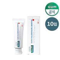 GUM 검 치과 치주질환 임플란트 전용 저자극 시린이 치약(65g) SE 10개