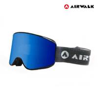 에어워크 스키 보드 고글 안경병용 AW-800 탈부착 블랙 블루렌즈