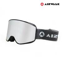 에어워크 스키 보드 고글 안경병용 AW-800 탈부착 블랙 실버렌즈
