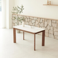 디센 에도르 애쉬 원목 세라믹 4인 식탁 테이블