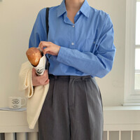 제이앤몰스 / 프론트 포켓 여성 셔츠 여자 남방 블라우스 W357