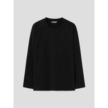 [로가디스] [Essential] 코튼 솔리드 라운드넥 티셔츠  블랙 (RY4241P325)