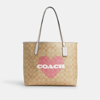 (해외) 코치 COACH CP052 cpn 여자 가방 하트 프린티드 시티 토트백