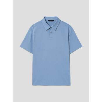 [로가디스] [SMART 4有] 코튼 솔리드 릴렉스핏 반소매 칼라 넥 티셔츠  스카이 블루 (RY4342CL1Q)