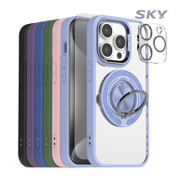 스카이 맥세이프 스마트링 케이스+카메라/액정 필름 아이폰 13 14 15 프로 맥스