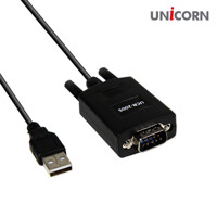 유니콘 USB2.0 to RS232 9핀 시리얼케이블 컨버터 변환 양방향 통신 UCR-200S