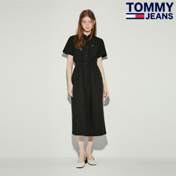 [타미진] 여성 맥시 포플린 셔츠 드레스 반팔 원피스(T32E1WOP30TWT2)