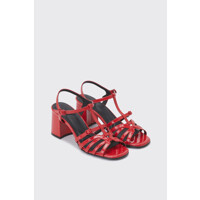 [슈콤마보니]샌들 Polygon t-strap sandal(red) DG2AM24004RED