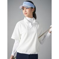 [빈폴골프] [Premium] 여성 와이드 칼라 블루종핏 반소매 티셔츠  화이트 (BJ4342A531)