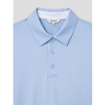 [빈폴골프] 남성 메쉬 믹스 반소매 칼라 티셔츠  스카이 블루 (BJ4442B72Q)