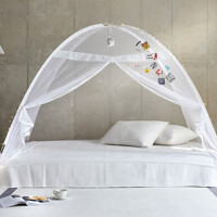 디오 원터치 모기장 침대 야외 텐트 1인용 싱글 슈퍼싱글 디자인패치
