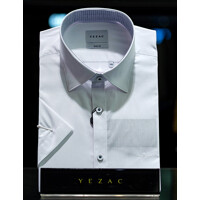 [예작셔츠] 남성 슬림핏 평직 반팔 남방 와이셔츠 (YJ4MBS255-WH)