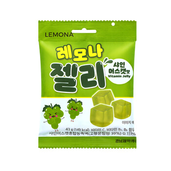 경남제약 레모나 비타민 젤리 샤인머스캣맛 43g x 10봉 비타민C,비타민B