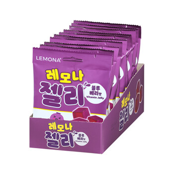 경남제약 레모나 비타민 젤리 블루베리맛 43g x 10봉 비타민C,비타민B