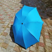 양산 우산 양우산 우양산 장마 단 접는 사쿠라 양 기념품 3단 접이식 블루