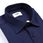 [레노마셔츠]ROSSG0-007-NY 스판 솔리드 긴소매셔츠