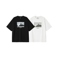[라이프워크]서핑힙독 그래픽 반팔 티셔츠(LW242TS401)