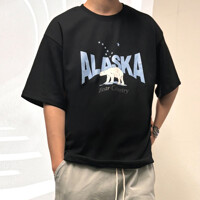 남자 반팔티 오버핏 여름 프린팅 빅사이즈 면 티셔츠_SSTS36