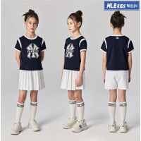 [MLB키즈]바시티 여아 반팔 티셔츠세트7FS1V0543-50NYS