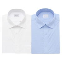 [예작셔츠]남성 반소매 일반핏 스판 솔리드 셔츠 YJ4MIR400