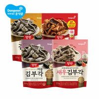 양반 김부각 50g 6개 (김부각/김치맛/마늘/새우)