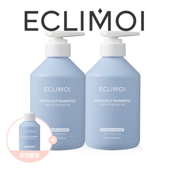 ★1+1★[이클리모이] 팝스칼프 탈모샴푸 500ml+500ml 