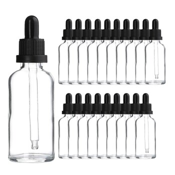 블랙 잠금캡 50ml 20개 스포이드 투명 공병 향수용기