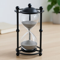 감성 인테리어 모래시계 30분 (블랙실버)