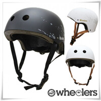 휠러스 스케이트보드 하드 헬멧- 블랙 (사이즈조절)