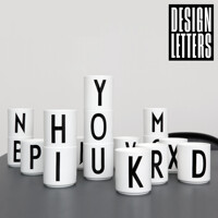 [디자인레터스]포슬린 알파벳 컵(화이트)-알파벳선택