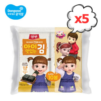 동원 아이 맛있는김 도시락김 10P(8매)×5개 (50봉)