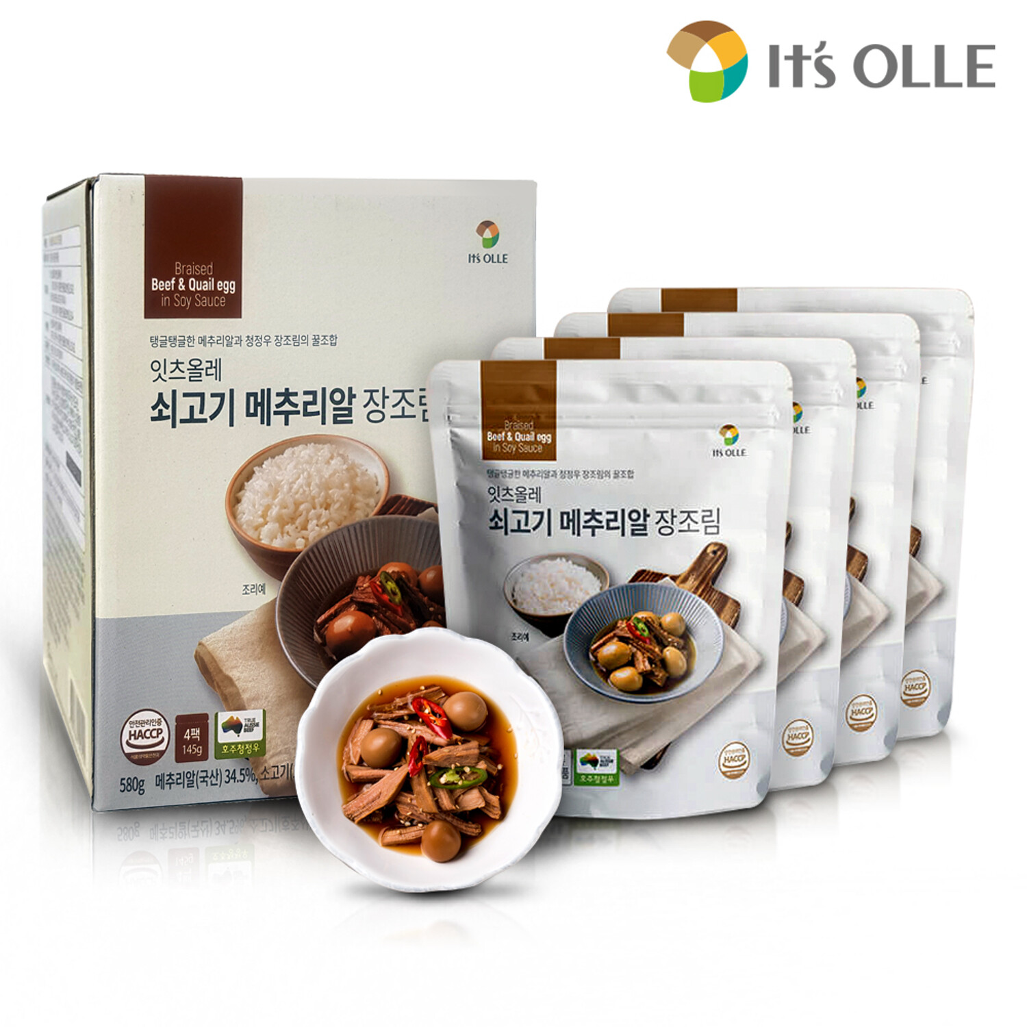 잇츠올레 쇠고기 메추리알 장조림 145G (4팩) | 백화점을 클릭하다. Ak 몰